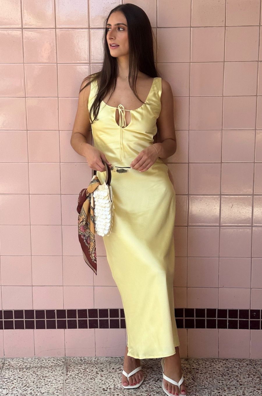 Soleil Satin Midi
